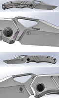Kizer Torngat S35VN Blade Frame Lock Titanium Handle Ki3625A1 (3.35" Satin)